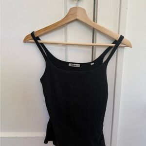 Buck Mason Black Fitted Camisole Top
